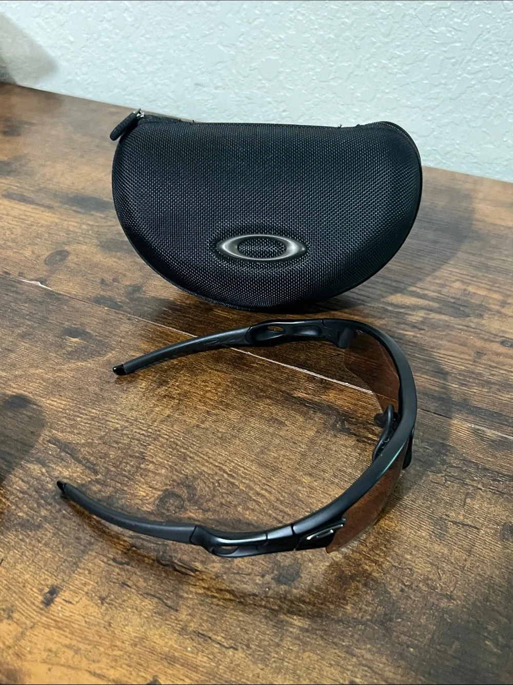 Oakley Radar Black Frame Sunglasses with Brown Lenses